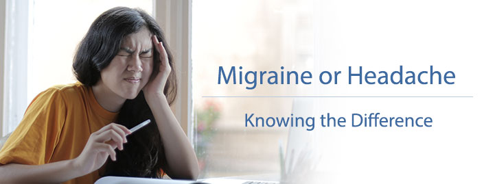 Woman suffering from head pain | Do you have a migraine or headache? Migraine Specials NASA Neuroscience and Spine Associates